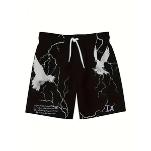 Men's White Dove Element Hawaiian Gym shorts.
