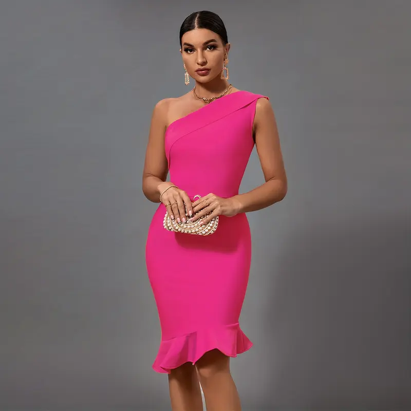 strapless open back dress Most Chic Sleeveless Bodycon Midi Dress