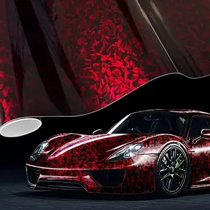 Carbon Fiber Pattern Car Sticker, Car Vinyl Wrap Sticker, Bubble Free Air Release DIY Decal, Car Auto Vehicle Motorcycle Self Adhesive Sticker