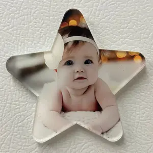 Acrylic Star Magnet - Colorful Lightweight Magnetic Decoration for Gifts