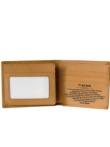 Men's Leather Bifold Wallet Gift for Son, Perfect Birthday Present for Mom, Graduation Season Gift, Christmas Gift, Adult Gift