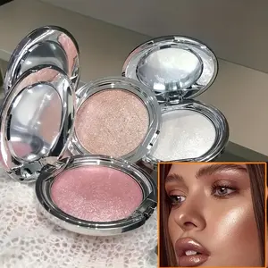 Kakashow Single Color Highlighter Cream, silky fine texture with soft luster. Dazzling shimmer brightens skin visibly, long lasting non-fading. Suitable for face, eyes and body, create perfect three-dimensional makeup easily.