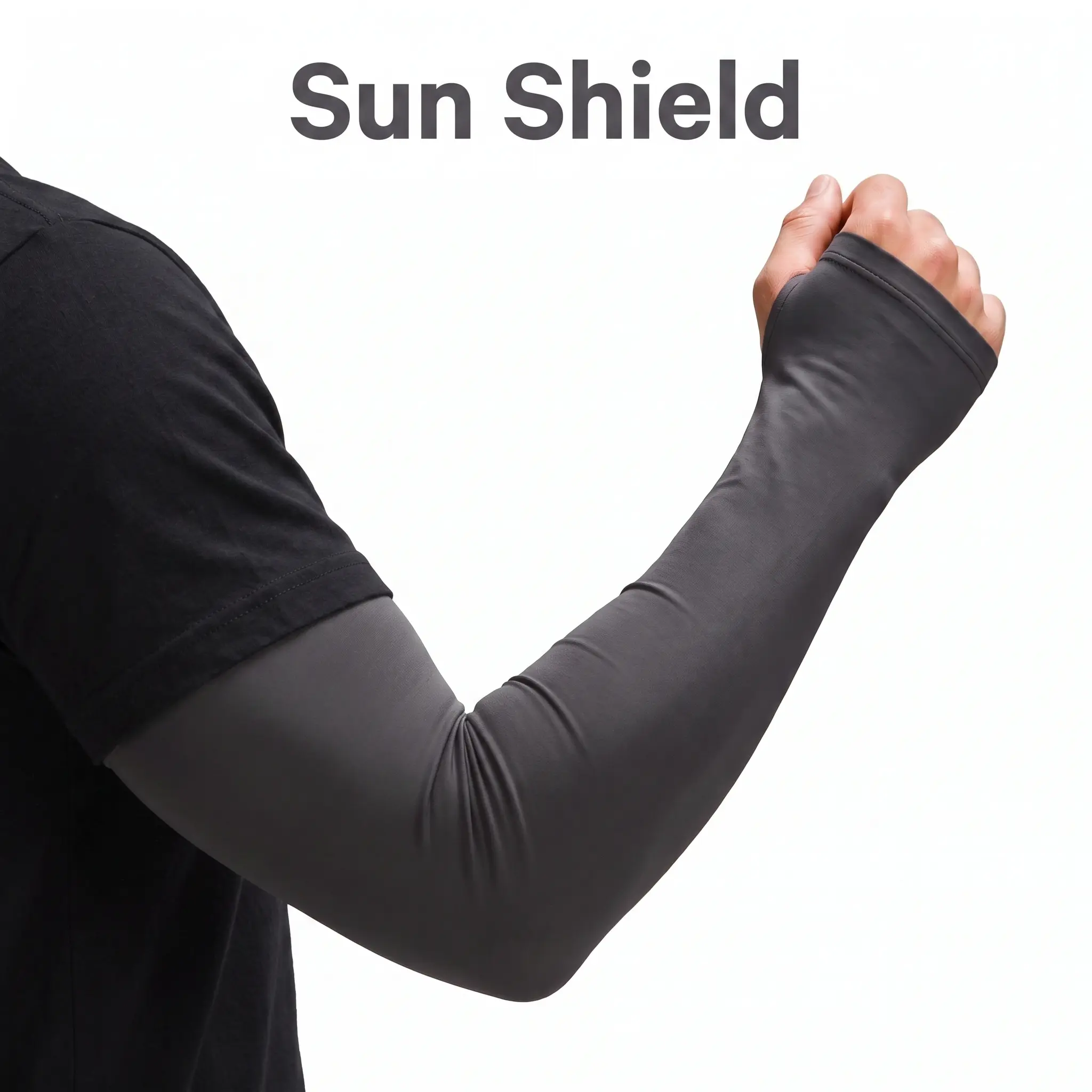 Sports & Outdoor Seamless Quick-Dry Cooling Arm Sleeves with Thumb Hole, Sun Protection Cover for Cycling, Golf summer uv block cruel
