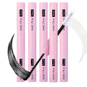 Waterproof Bonding & Sealing Eyelash Glue, 5 Counts/set Long Lasting Strong Holding Double-ended Glue for Apply Fake Lashes, Professional Eye Makeup Product