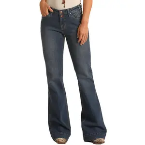 Rock & Roll Mid Rise Trouser Jean