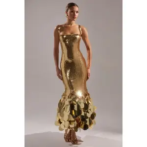 LIFE OF THE PARTY SEQUIN MIDI DRESS