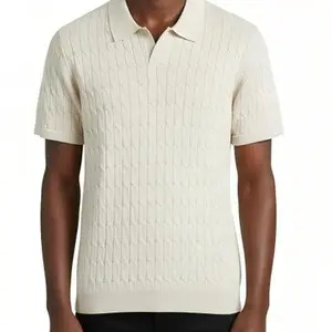 2026 Knitwear Spring/Summer New Style Knitted Pullover Sweater Short Sleeve Casual Business-Style Lightweight Polyester Fabric Knitwear Knitwear Knitwear