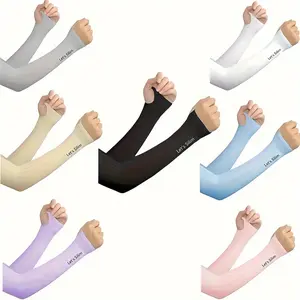 Men Women Summer Ice Arm Sleeve Breathable Compression Moisture Wicking Cooling Design for Cycling Driving Gym Outdoor Sports Accessories