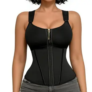 In Stock Waist Shapewear for Women with Bra Tummy Control Girdle Workout Shapewear with Adjustable Shoulder Strap