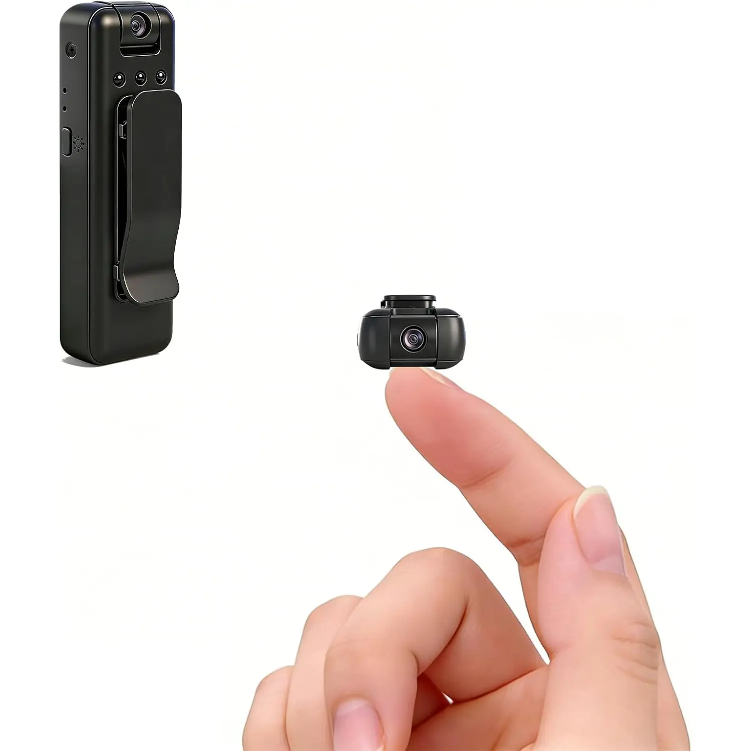 Mini Body Camera with Audio and Video Recording, Small Tiny Wearable Thumb