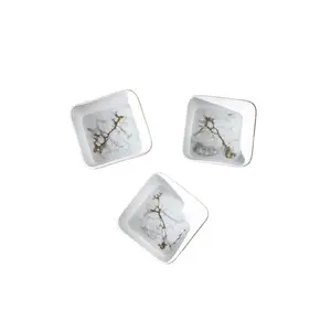 Small Ceramic Dish - Gold Quartz