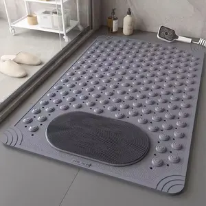 Bathroom Anti-Slip Mat with Massage Function for Improved Foot Comfort,Featuring Soft Bristles to Cleanse and Exfoliate Dead Skin from Your Feet. Equipped with Suction Cups that Firmly Grip the Floor, Ensuring Safety and Peace of Mind Home Goods