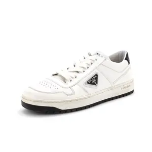 Pre-owned Prada Women's Downtown Low-Top Sneakers Leather by Rebag