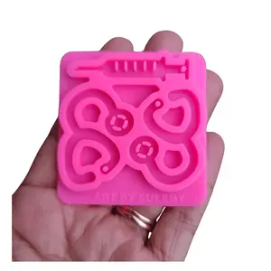 Stethoscope Syringe Mold Nurse Medicine Earrings & Jewerly Making Mold