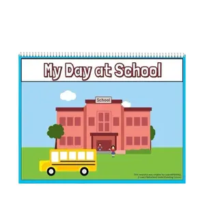 My Day At School Interactive Book for Autism and Nonverbal Children