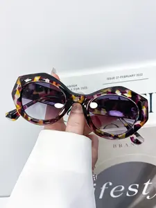 New Irregular Frame Fashion Glasses, Unisex High-End Versatile Eyewear, Perfect for Street Style Parties Daily Wear Decoration