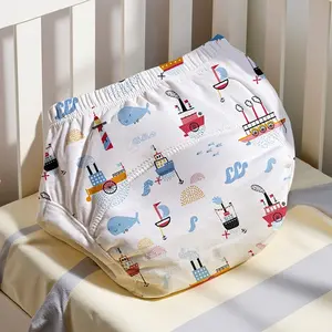 Baby Training Pants, Self-Training Toilet Aid, Wide Crotch Comfort, Washable and Durable, Easy Care, Suitable for Home and Outdoors