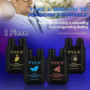 🧊 Stay Alert Anywhere | TVLV Double Prong Nasal Sniffer | Invigorating Essential Oil Wake Up Stick