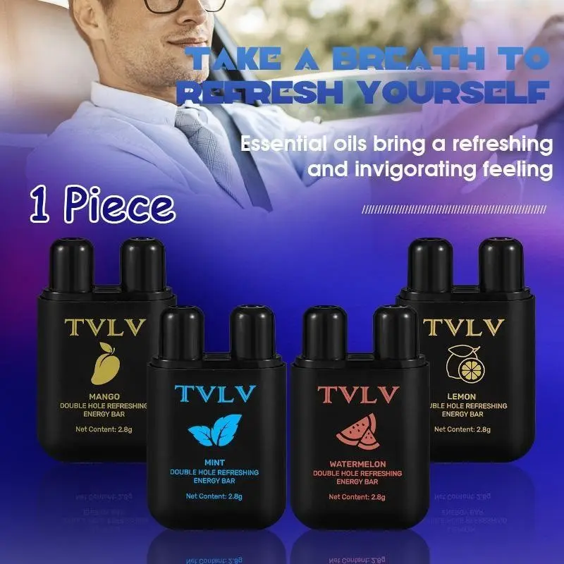 🧊 Stay Alert Anywhere | TVLV Double Prong Nasal Sniffer | Invigorating Essential Oil Wake Up Stick Nasal Inhaler Stick Nasal Aromatherapy