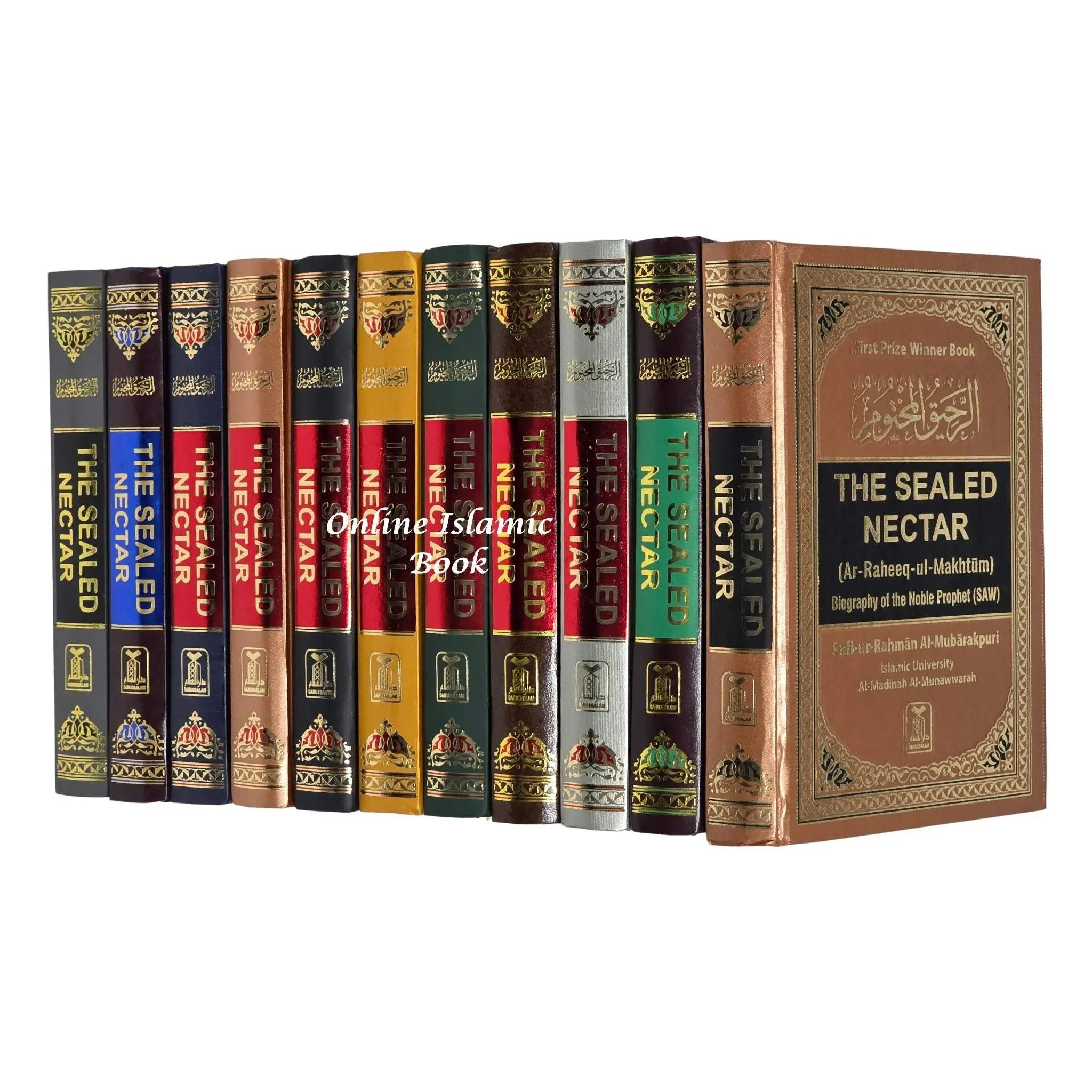 The Sealed Nectar Ar-Raheeq Al-Makhtum English Islamic Book - Hard Cover, 588 Pages, 5.8x8.3 Inches, Author's Comprehensive Biography, Multiple Color Options, Islamic History Resource