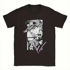 JOJOS Bizarre Adventure anime graphic T-shirt, unisex regular fit, suitable for all seasons, casual and versatile, perfect for anime conventions and other occasions. a must-have item for streetwear enthusiasts.