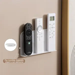 Remote control magnetic tape storage wall mounted, Wall Mountable, no drilling, strong magnetic patch, power strip, cable board holder, snap on hook, Home Organizer Hook