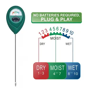 Soil Moisture Meter, Soil Moisture Monitor for House Plants, Soil Hygrometer Moisture Sensor for Indoor & Outdoor, Garden, Farm, Lawn Plant Care, No Battery Needed