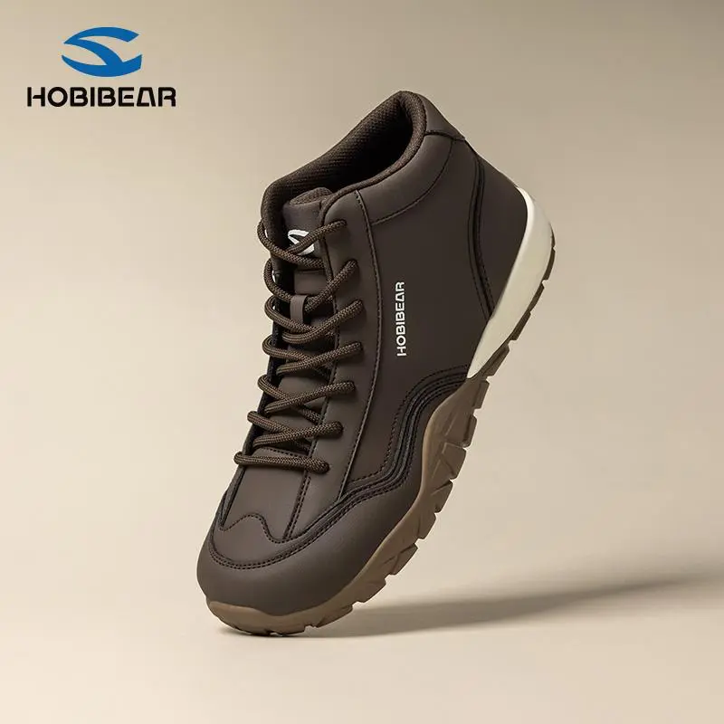 HOBIBEAR Unisex Wide-Toe Mid-Top Ankle Boots - Hiking Style Shoes, Outdoor Comfort Footwear for Daily Walking & Camping, Outdoor Walking Shoes, Hike Shoes, Casual Hiking Shoes