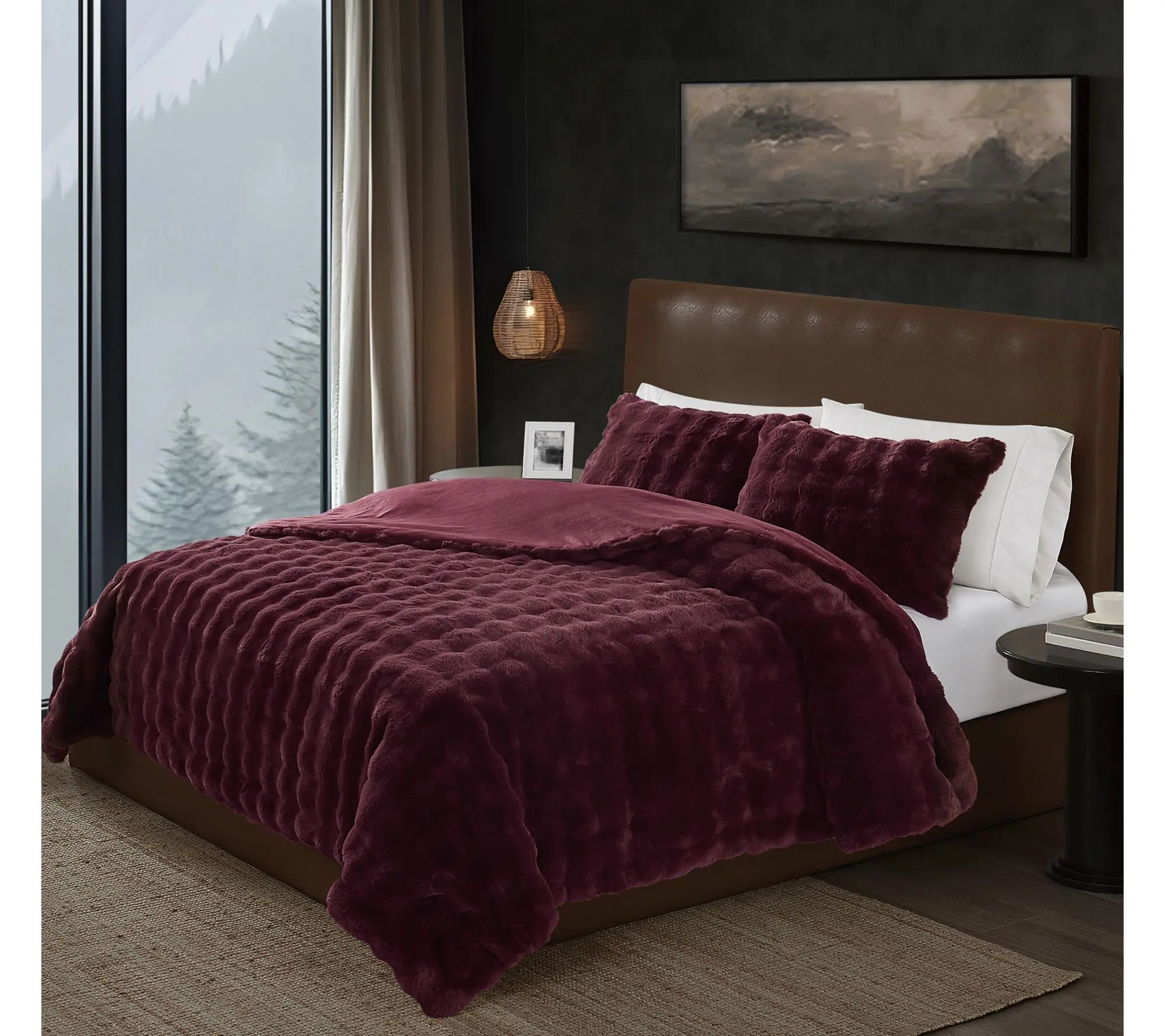 Frye Bubble Faux Fur Twin/TXL Comforter Set Frye Bubble Faux Fur Twin/TXL Comforter Set