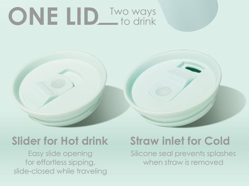 Sandjest Mint Personalized Initial 40oz Tumbler with Straw & Handle Stainless Steel Insulated Vacuum Cup, Home School Office, Christmas Birthday Gift