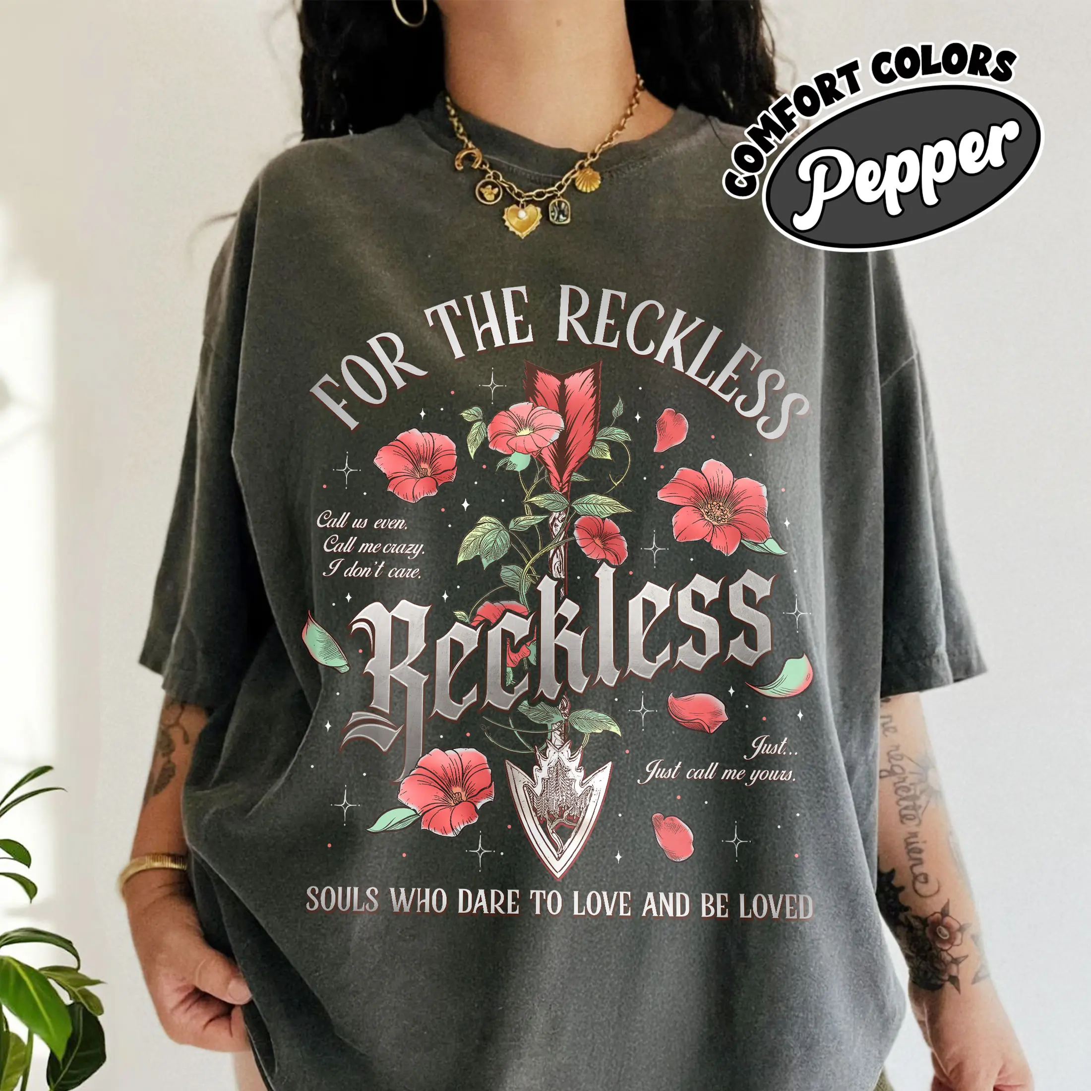 Reckless Lauren Roberts Bookish Comfort Colors Shirt, Powerless Series Shirt, Kai And Paedyn Fan Merch, Romantasy Shirt For Book Lover