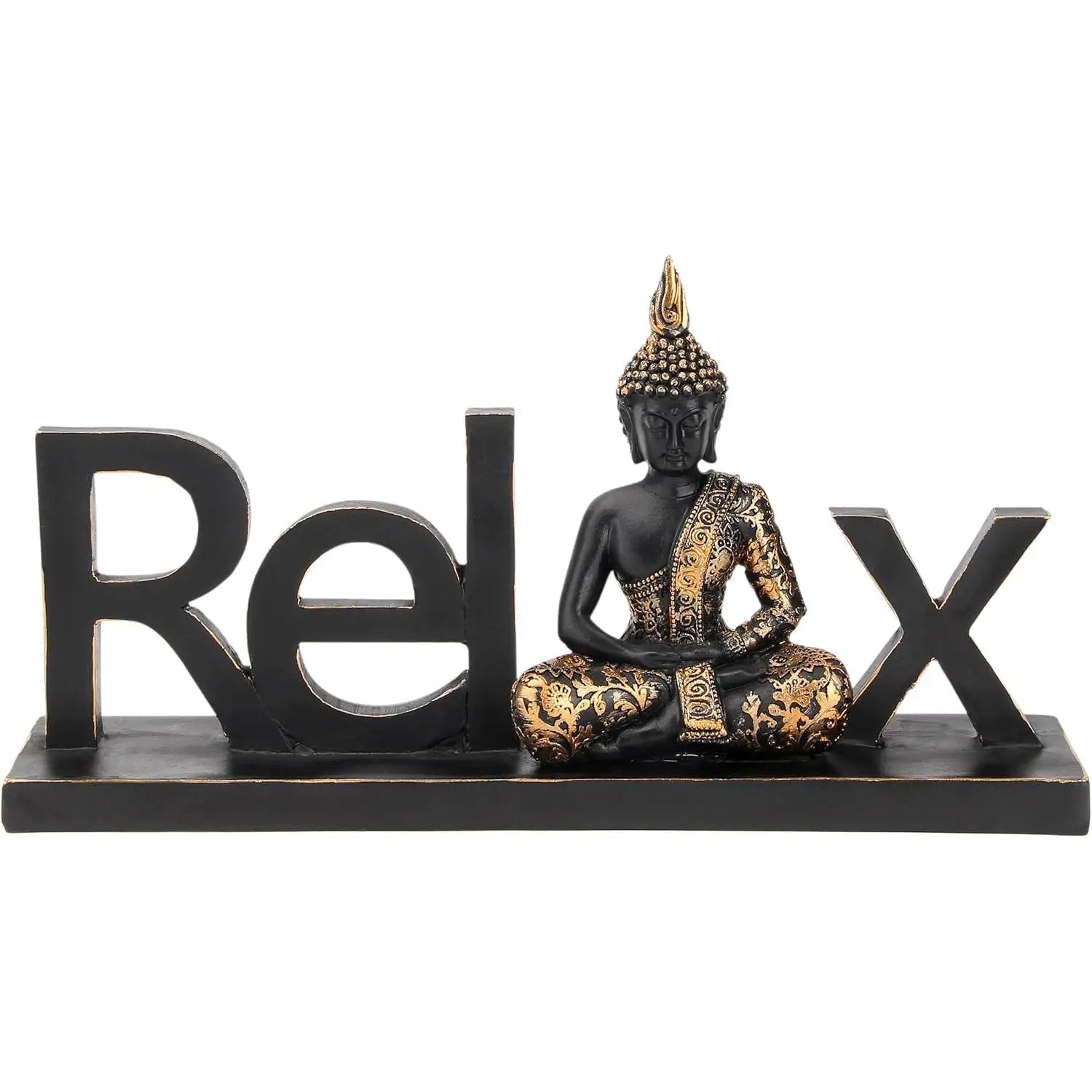 Buddha Statue Buddah Buda - Buddah Statues for Home Decoration,Laughing Buddha Statue for Yoga feng Shui Meditation Spiritual Room Decor,Buddha Decor Indoor, Relax Budha Zen Decor