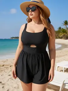 Women's One-Piece Swimsuit, Slimming Fit, Sleeveless Swimsuit, Professional Sports Match, Perfect for Swimming and Pool Parties, Swim Bodysuit