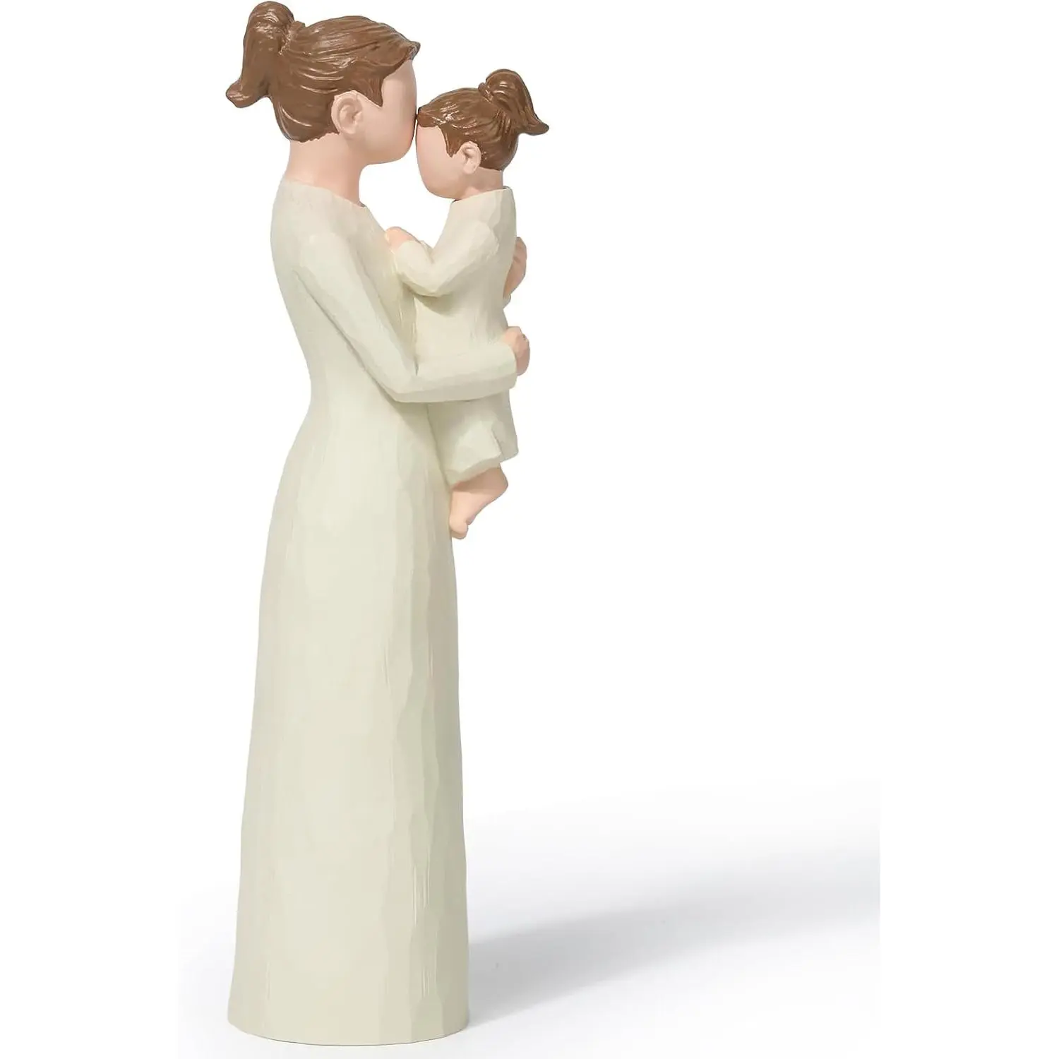 Hand-Painted Mother and Daughter Figurines, Mom Hugging  Statue, Sentimental Family Sculpture, Ideal  for Mom from Daughter, Mother's Day, Birthday, Christmas Home Decor