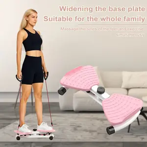 Twist Board Exercise Equipment with Pull Cords - Non-Slip Core Trainer, At Home Gym Equipment, Home Workout Gear for Abs Workout & Balance Training