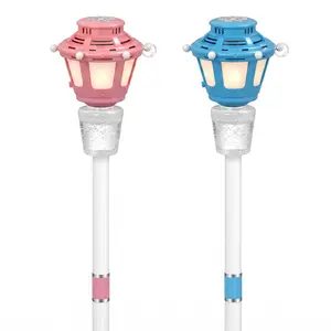 Automatic bubble machine with three height adjustable stands, night light, and music. This portable bubble blower is suitable for wedding parties, Christmas gifts, outdoor children's toys, adult birthday celebrations, and camping trips
