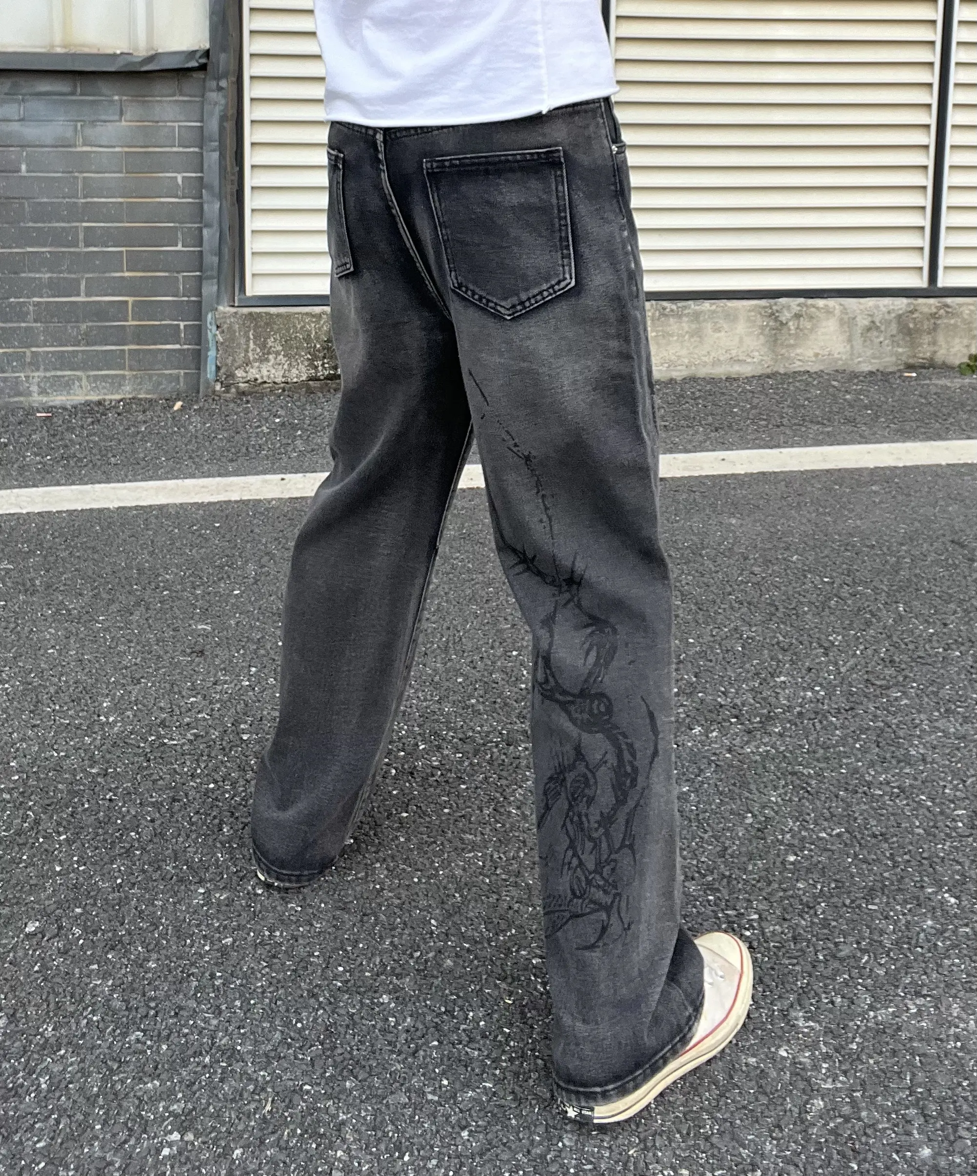Frofooo bootcutjeansmen Y2K Unisex Flare Jeans Relaxed American 