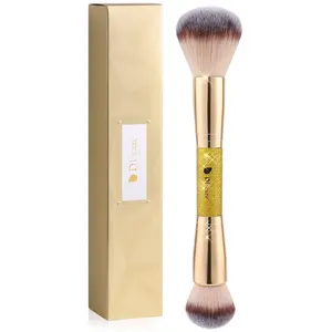 Ducare Makeup Foundation Brushes Double Ended Blush Powder Brush, Duo Bronzer Blush Ideal for Cream or Powder Doremi-Beauty