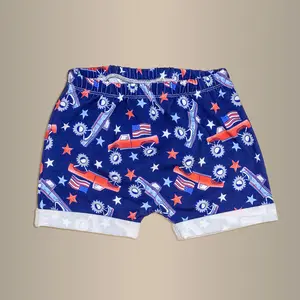 Patriotic Monster Trucks | Rolled Hem Shorts