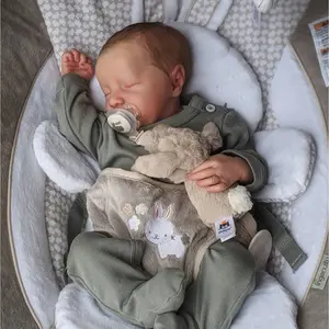 Handmade Vinyl Reborn Doll, Soft Touch, 17 Inch Realistic Full Body Boy Doll, Anatomy Accurate, Washable, Perfect Christmas Gift/birthday Present
