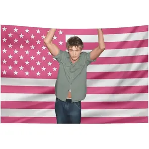 Tapestry Funny America Chad Pink Flag Wall Hanging Poster Holiday Michael Gift Wall Decor Bedroom Living Room Dorm Murray Concert