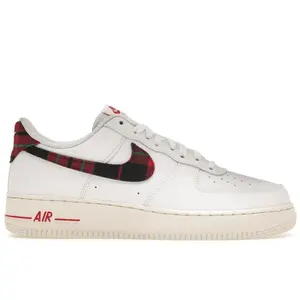 Nike Men's Air Force 1 Low '07 LV8 Tartan Plaid White University Red, from StockX