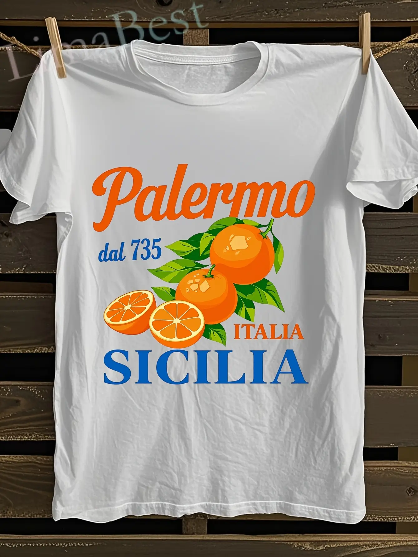 Men's  Women's Italian Sicily Palermo Graphic T-Sh unisex soft cotton short sleeve t shirt, vintage graphic casual tee for men women teens, perfect birthday holiday gift for camping travel gym daily street  wear