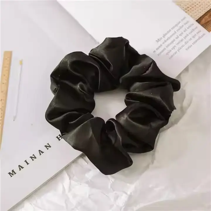 Halloween Gifts Satin Hair Scrunchies , Softer than silk, gentle on hair, reduces frizz and breakage, perfect for sleep and styling