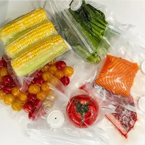 20pcs Reusable Vacuum Zipper Bags Set with Air Valve, Includes 1 Manual Hand Pump and 5 Sealing Clips, Large Food Storage Bags for Sous Vide Cooking, Freezer, Fridge and Microwave Use, Reusable Kitchen Bags for Meal Prep and Food Organization