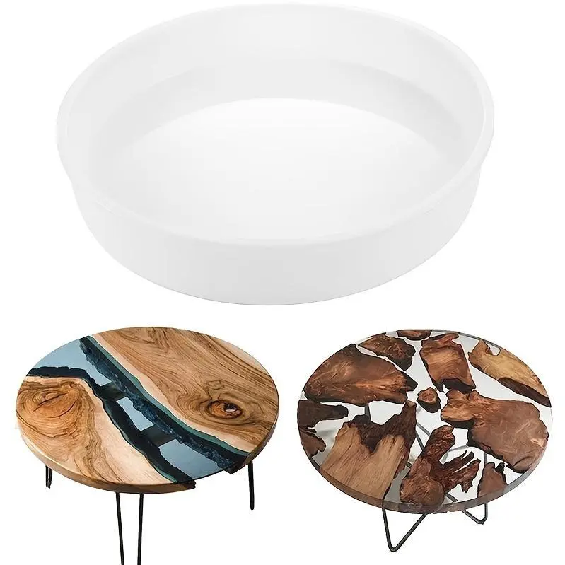 Extra Large Oversize Resin Molds, 14Inch Large Charcuterie Board Resin Silicone Mold, Large Round Mold Resin Table Mold Epoxy Table Mold for River Table, Charcuterie Board, Cutting Board, Art Home Decoration Christmas & Halloween Gift