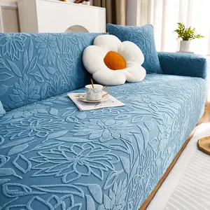 Simple Camellia Sofa Cover, Elastic Full Wrap Protective Sofa Case, Easy Installation, Anti-Slip Pet Friendly, Reusable