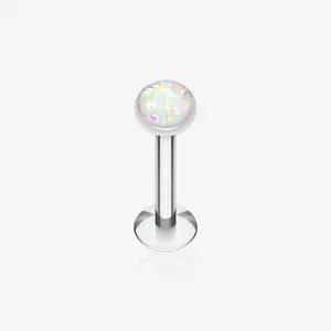 Opal Glitter Shower Dome Steel Labret