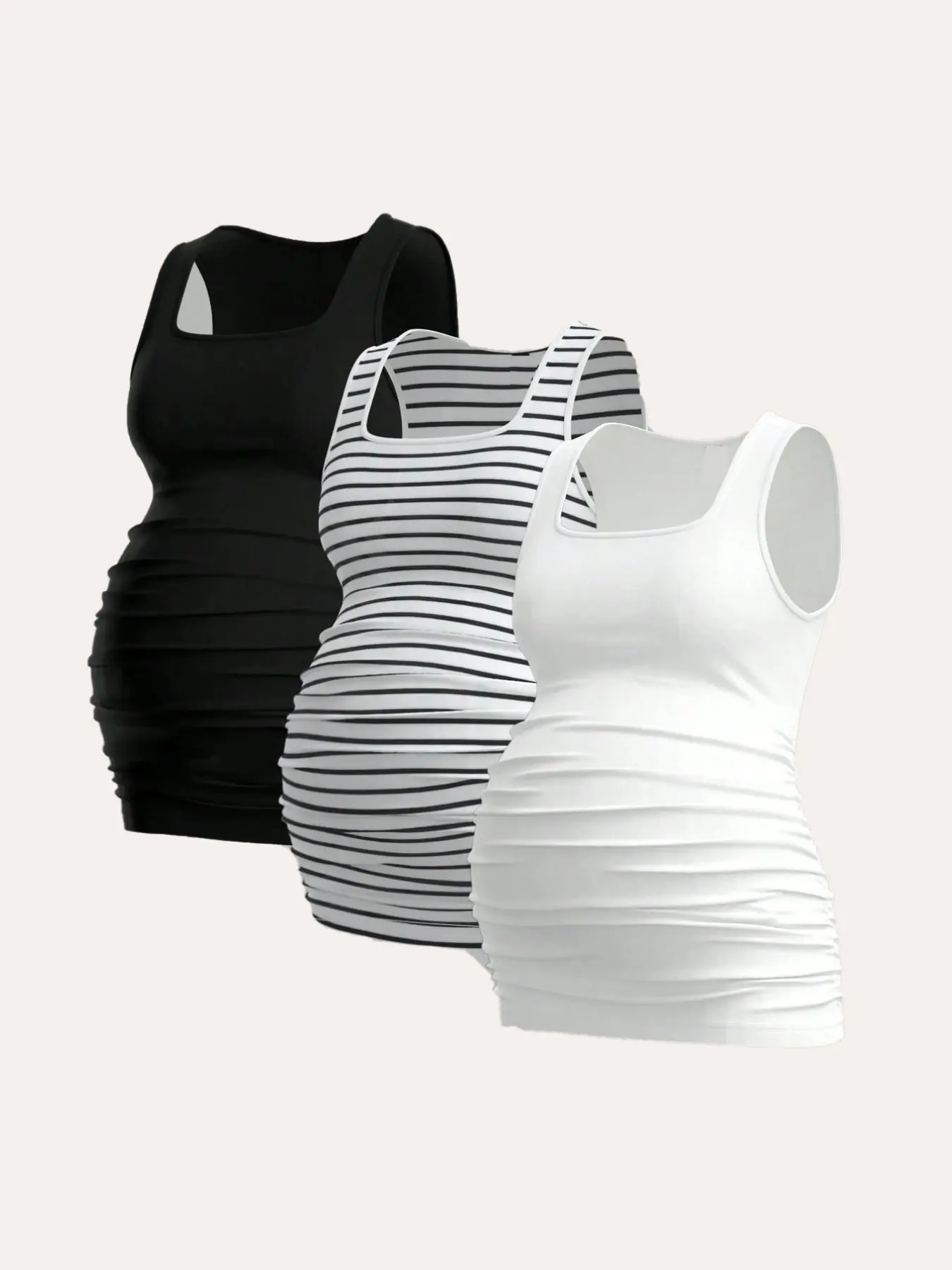 3-pack maternity tank tops, women's maternity wear, summer casual sports yoga tops, summer T-shirts, Maternity Clothing, Pregnancy Clothes, Maternity Apparel