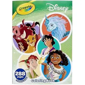 Libro para Colorear, Gran Libro de Animación de Disney, 288 Páginas para Colorear, Regalo para Niños, Edad 3, 4, 5, 6